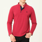 Remi Button-Up Pullover // Burgundy (S)
