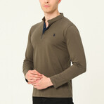 Jackson Button-Up Pullover // Olive (Small)