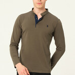 Jackson Button-Up Pullover // Olive (Small)