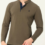 Jackson Button-Up Pullover // Olive (Small)