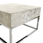 Arabella Cowhide Upholstered Coffeetable