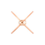 Gucci // GG Running 18K Rose Gold Criss-Cross Ring // Ring Size: 7.25 // New