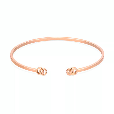 Gucci // GG Running 18K Rose Gold Cuff Bracelet // 6.7" // New