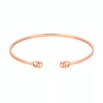 Gucci // GG Running 18K Rose Gold Cuff Bracelet // 6.7" // New