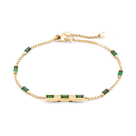 Gucci // Link to Love Baguette Tourmaline Bracelet // 6.3" // New