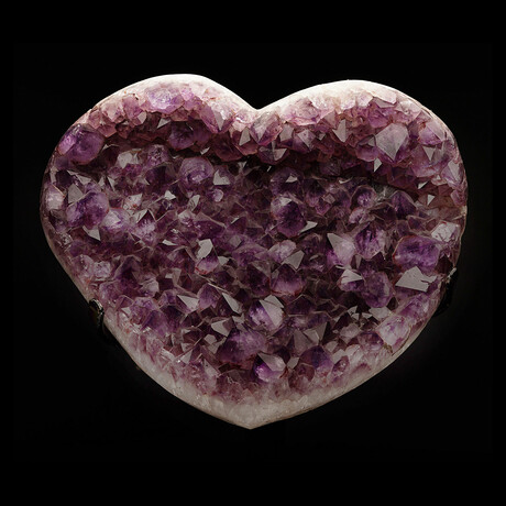 Amethyst Heart on Stand // 14.5 lb