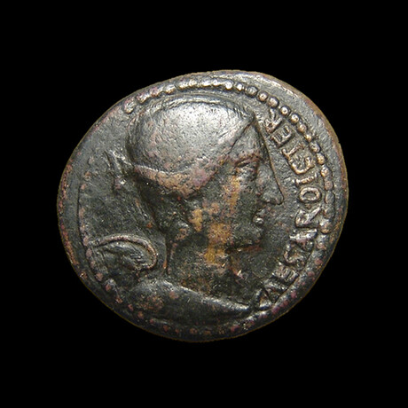 Julius Caesar Large Roman Coin // 49 - 44 BC