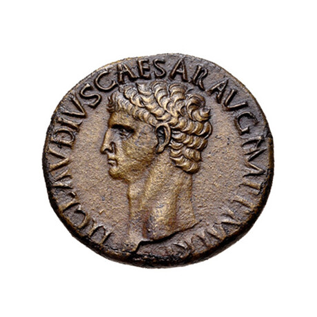 Large Roman Coin of Claudius // 41 - 54 AD