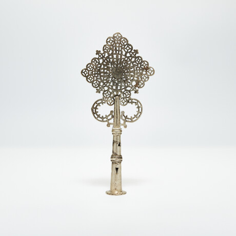 Coptic Ethiopia // Large Silver Processional Cross