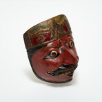 Antique Javanese Polychrome Wood Mask // Indonesia