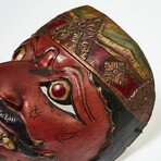 Antique Javanese Polychrome Wood Mask // Indonesia