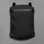 Leather 3 in 1 Sling Backpack // Black