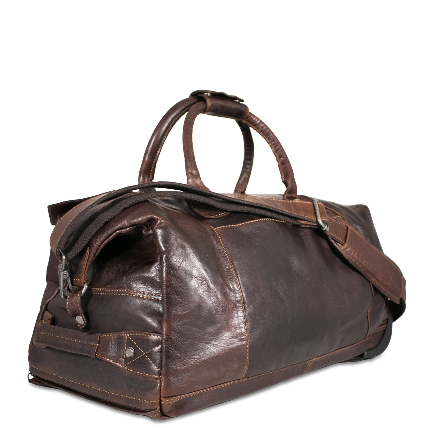Wheeled Duffle Bag // Brown - Jack Georges Leather Goods - Touch of Modern