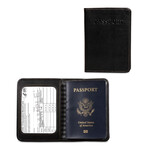 Passport Cover // Vaccine Card Holder // Black