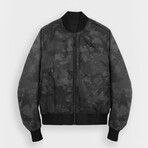 Ultimate Bomber V2 // Reversible // Black + Gray Camo (XS)