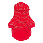 Champion X Fresh Pawz // Logo Repeat Hoodie // Dog Clothing (S)