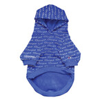 Champion X Fresh Pawz // Logo Repeat Hoodie // Dog Clothing (S)