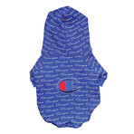 Champion X Fresh Pawz // Logo Repeat Hoodie // Dog Clothing (S)