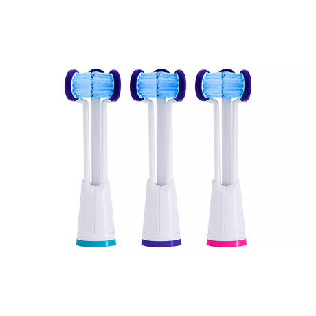 Triple Bristle Replacement Brush Heads // 3 Pack