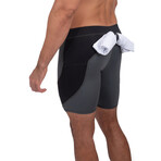 Shorts // Gray + Black (S)