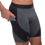 Shorts // Gray + Black (S)