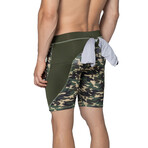 Shorts // Green Camoflauge (S)