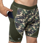 Shorts // Green Camoflauge (S)