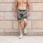 Shorts // Green Camoflauge (S)