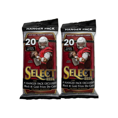 2021 Panini Select NFL Football Hanger Packs // 2 Packs // Chasing Rookies (Jones, Lawrence, Wilson, Fields, Chase Etc.) // Sealed Box Of Cards