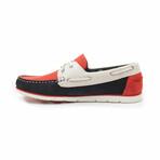 Yacht Loafer // Red + Navy + Beige (Size 39)