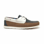 Yacht Loafer // Brown + Navy + Beige (Size 39)