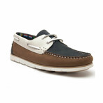 Yacht Loafer // Brown + Navy + Beige (Size 39)