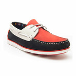 Yacht Loafer // Red + Navy + Beige (Size 39)