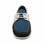 Yacht Loafer // Blue + Cream (39)