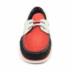 Yacht Loafer // Red + Navy + Beige (Size 39)