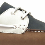 Yacht Loafer // Brown + Navy + Beige (Size 39)