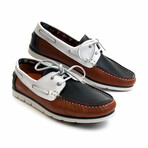 Mixnauti Loafer // Brown + Navy + Beige (39)