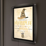 Harry Potter // Sorting Hat Hufflepuff // MightyPrint™ Wall Art // Backlit LED Frame