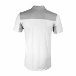 Crest Lifestyle Performance Fabric Polo 2.0 // White + Gray (XL)