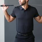 Crest Lifestyle Performance Fabric Polo 2.0 // Black (Large)