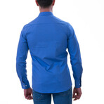 7210 Reversible Cuff Button-Down Shirt // Blue (5XL)