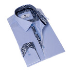 Henry Reversible Cuff Button-Down Shirt V1 // Blue (3XL)