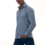 Lloyd Reversible Cuff Button-Down Shirt // Green + Burgandy (M)