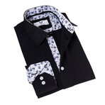 Wilson Floral Reversible Cuff Button-Down Shirt // Black (3XL)