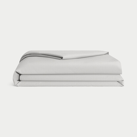 Linen Bamboo Duvet Cover // Light Gray (Twin)