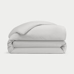 Linen Bamboo Duvet Cover // Light Gray (Twin)
