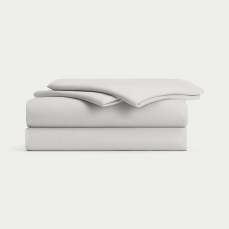 Linen Bamboo Sheet Set // Light Gray (Twin)