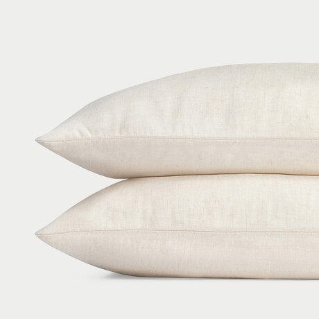 Bamboo Linen Pillow Cases /// Natural (Standard)