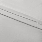 Linen Bamboo Duvet Cover // Light Gray (Twin)