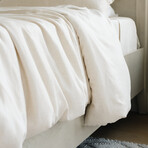 Linen Bamboo Duvet Cover // Natural (Twin)